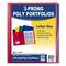 10 Packs: 10 ct. (100 total) C-Line® Two-Pocket Heavyweight Poly Portfolio Folder with Prongs